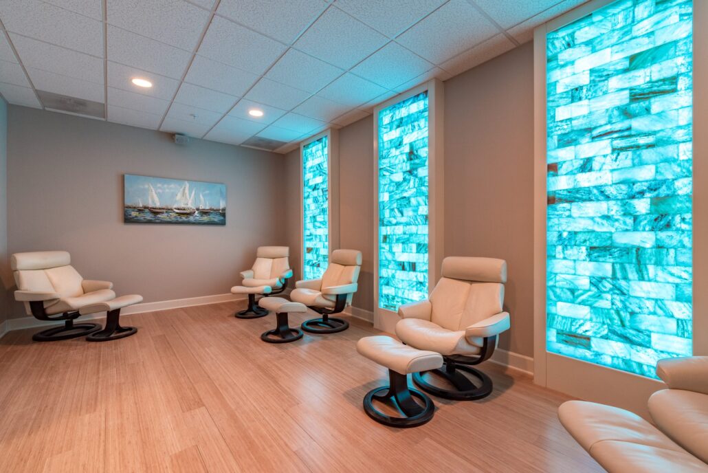 Salt therapy room for residents at Laurel Parc Senior Living in Portland Oregon