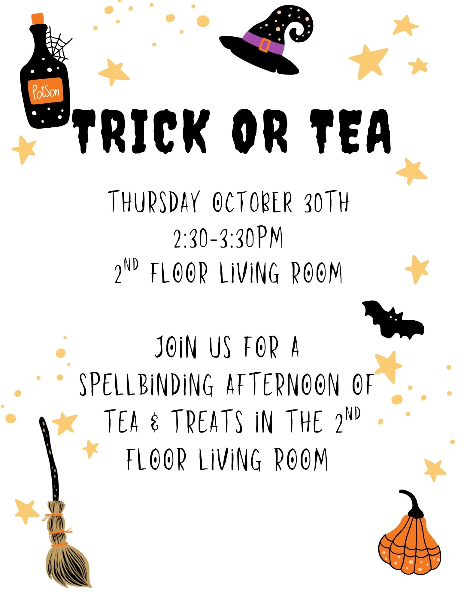 Trick or Tea event at Laurel Parc Senior Living in Portland Oregon