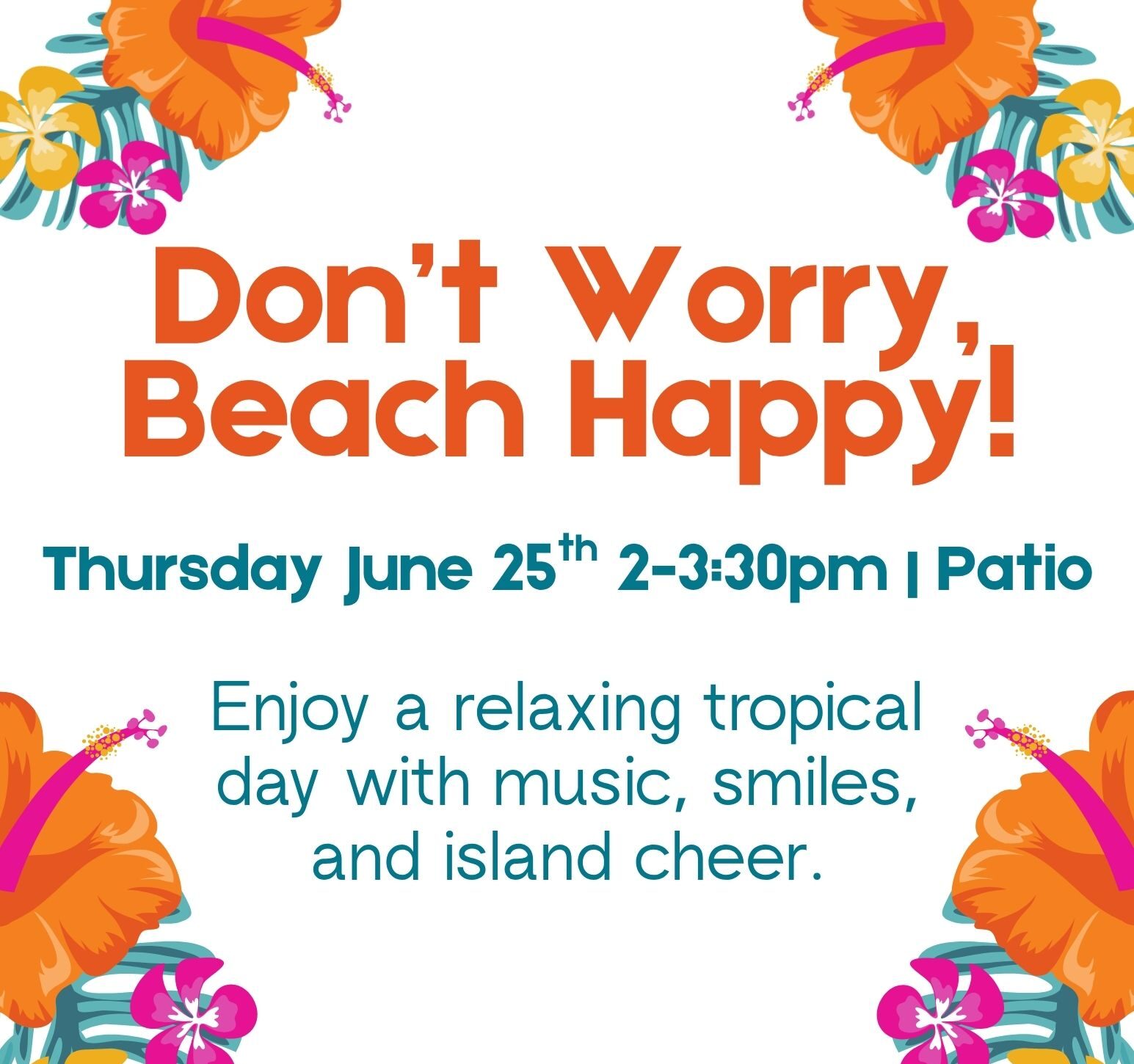 Beach Happy Event at Laurel Parc Senior Living in Portland Oregon